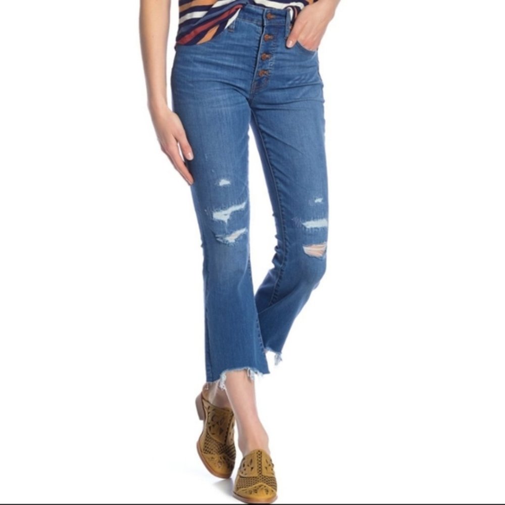 Madewell Cali-Demi Boot Jeans in Bronson Wash
